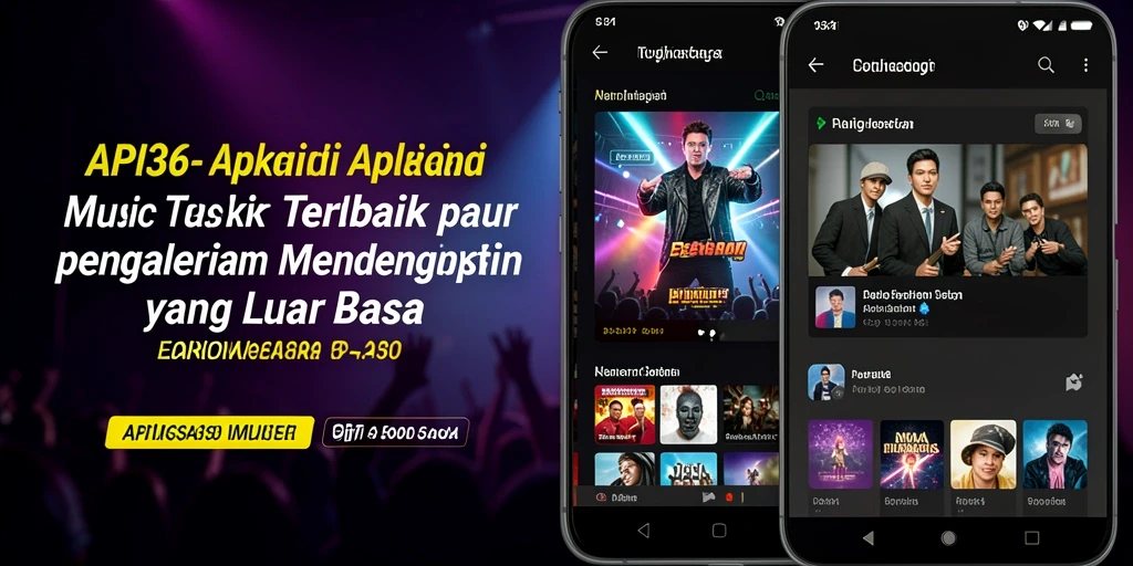 Tampilan menarik dari API36 saat memutar lagu-lagu favorit.
