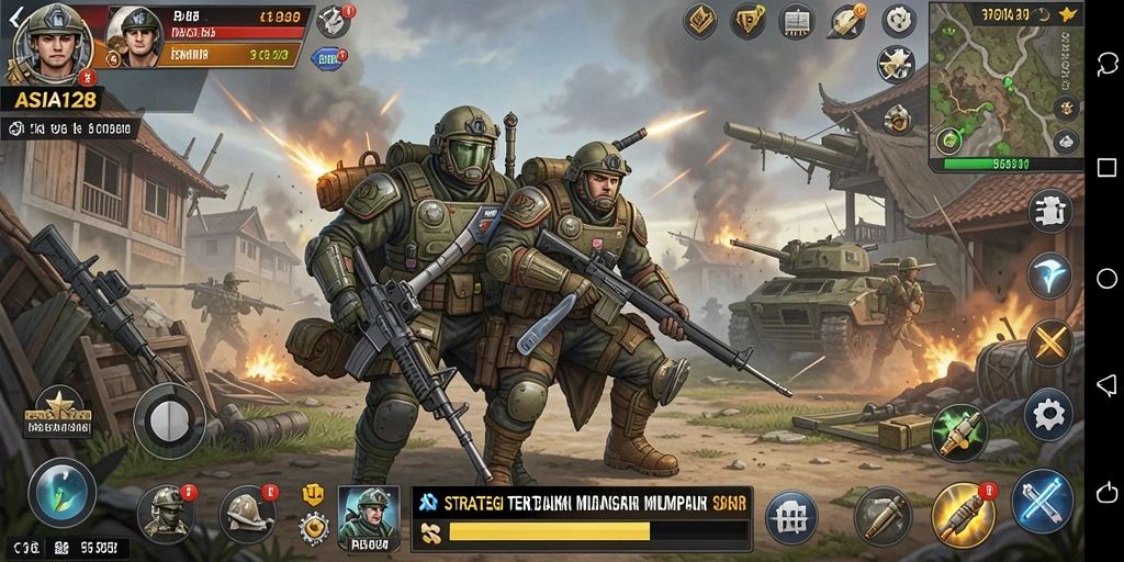 Gameplay ASIA128 yang mendebarkan dalam pertempuran strategi.