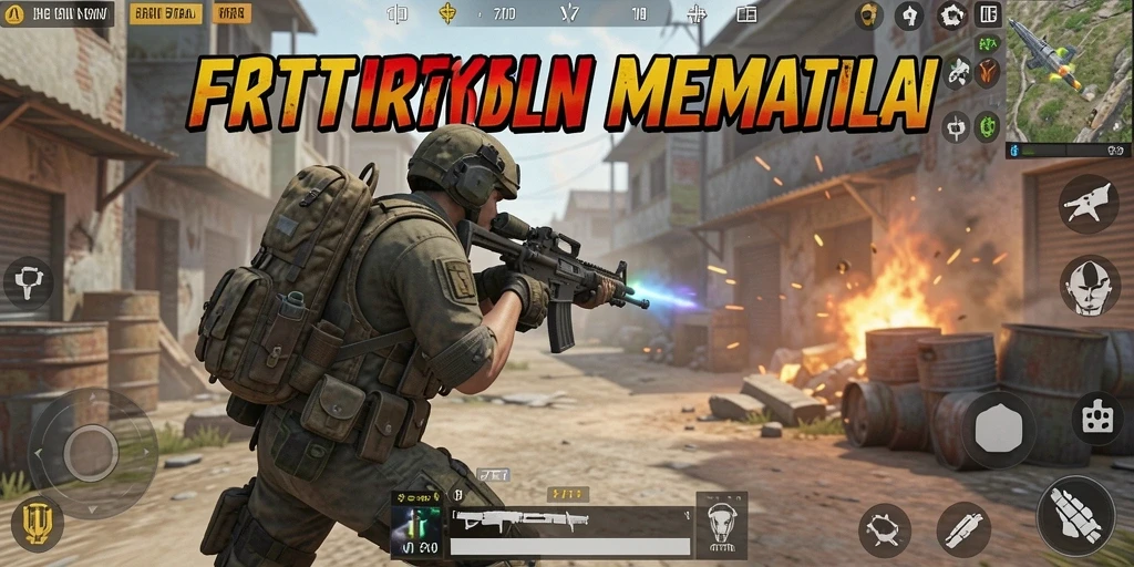 Tangkapan layar <strong>F7F7</strong> menunjukkan pertarungan seru antara pemain di arena Battle Royale.