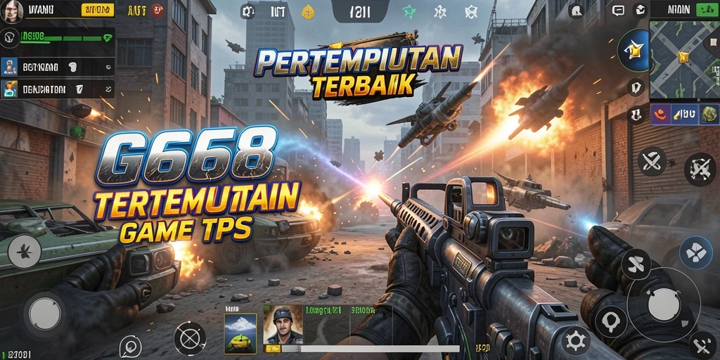 Screenshot G668 menampilkan aksi seru dalam pertempuran TPS.