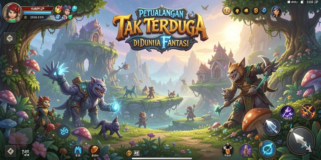 Tangkapan layar gameplay HARAPJP yang menampilkan suasana petualangan mendebarkan.