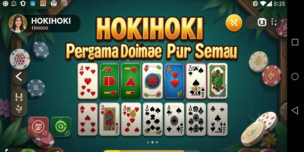 Tampilan gameplay menarik dalam HOKIHOKI yang penuh aksi Domino.