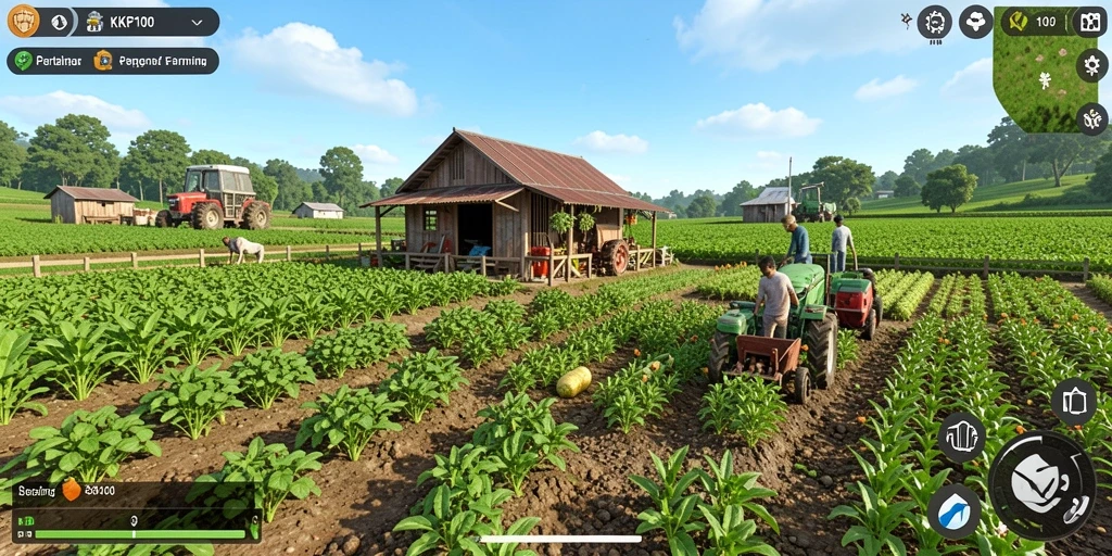 Tampilan gameplay KPK100 yang menarik dan penuh warna.