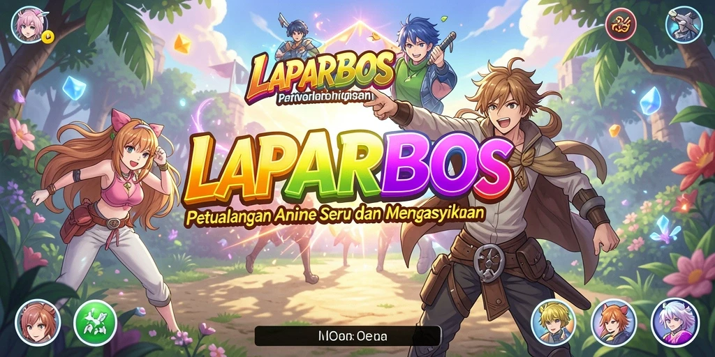 Screenshot LAPARBOS menampilkan aksi pertarungan karakter Anime yang seru.