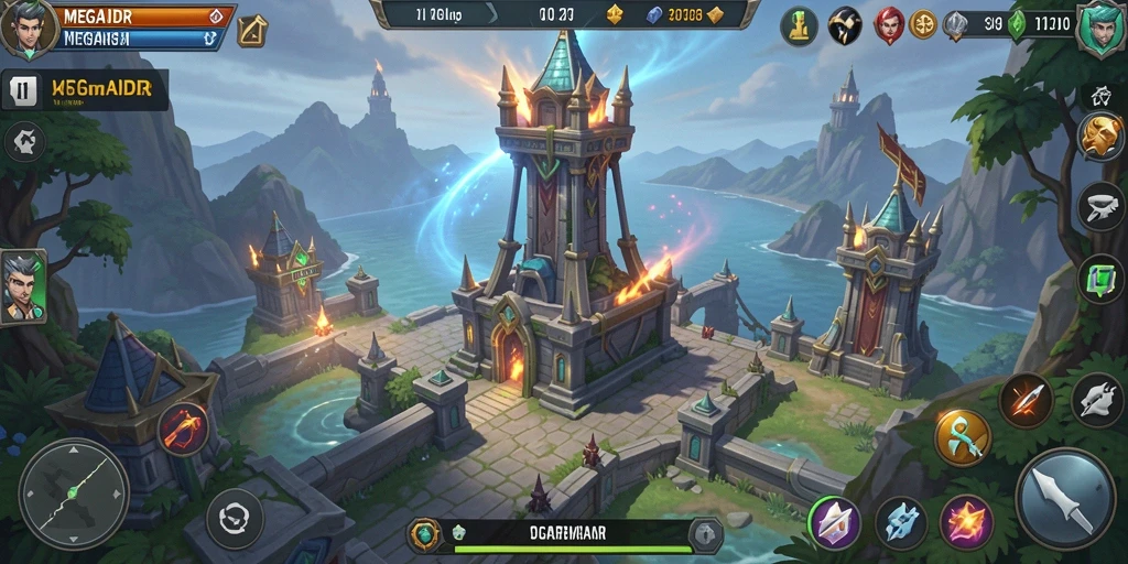 Tampilan gameplay intuitif dan menyenangkan di MEGAIDR.