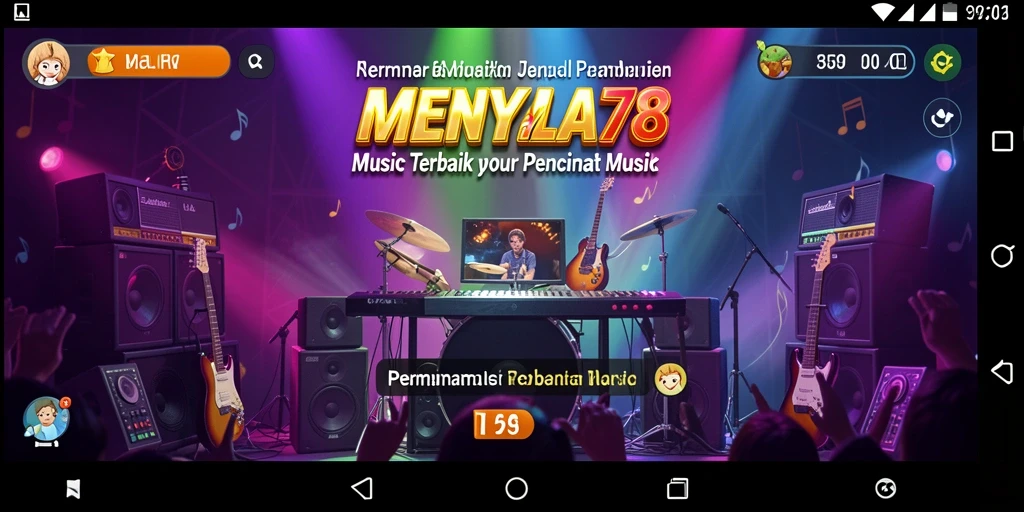 Tampilan gameplay seru dalam MENYALA78 dengan berbagai pilihan lagu.