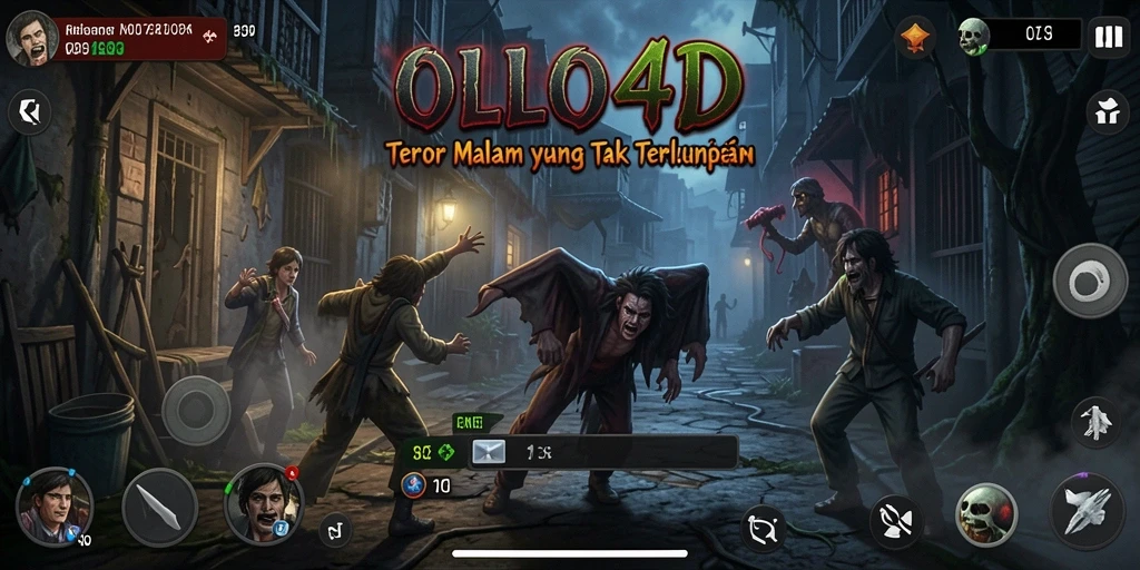 Gameplay menegangkan OLLO4D dalam suasana gelap dan misterius.