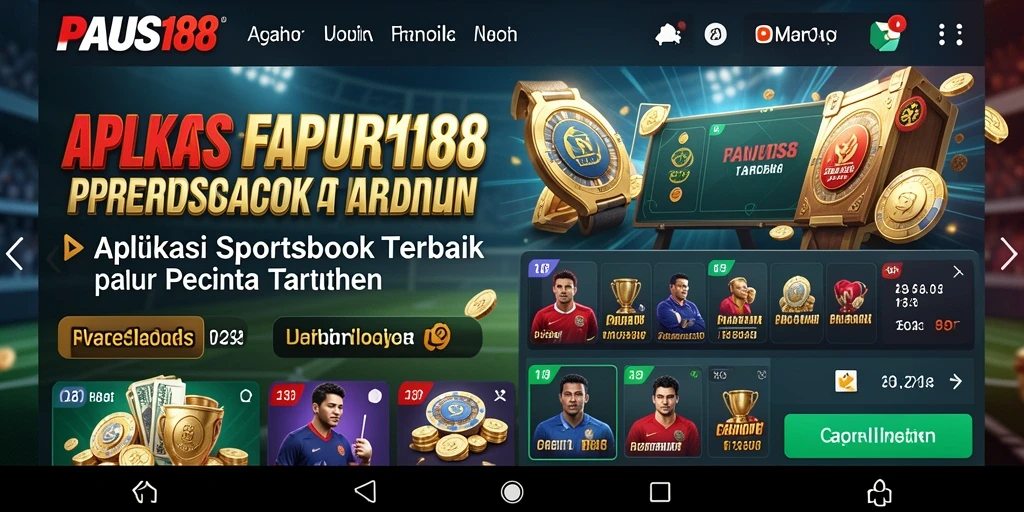 Tampilan gameplay PAUS188 menampilkan berbagai opsi taruhan olahraga.