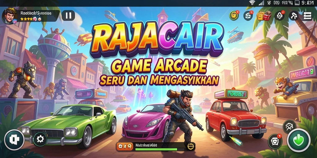 Screenshot RAJACAIR menampilkan gameplay arcade yang memukau dan seru.