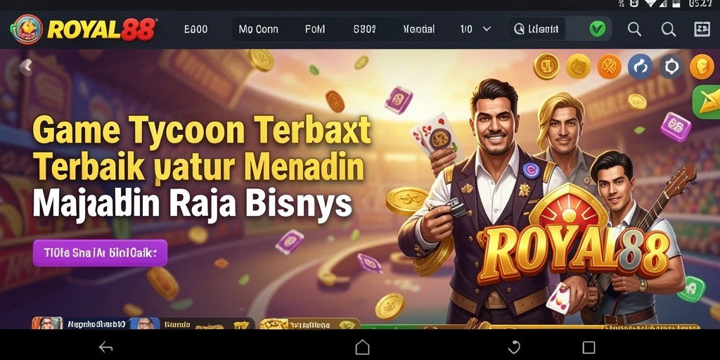 Tangkapan layar gameplay <strong>ROYAL88</strong> yang menunjukkan keseruan mengelola bisnis.