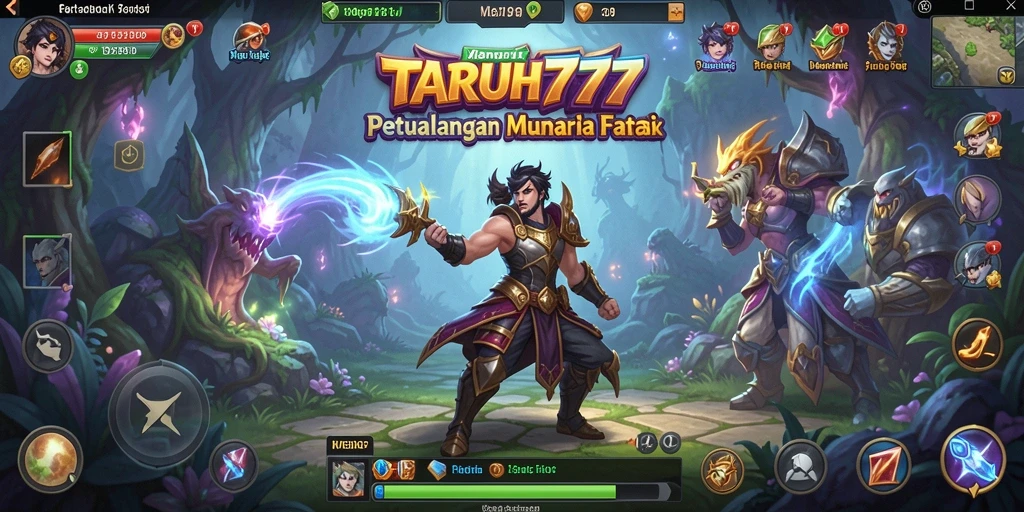 Tangkapan layar TARUH777 menunjukkan gameplay yang penuh aksi dan petualangan.