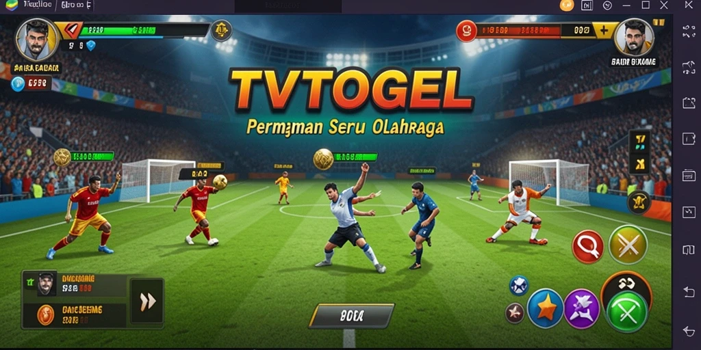 Tangkapan layar gameplay menampilkan pertandingan seru dalam TVTOGEL.